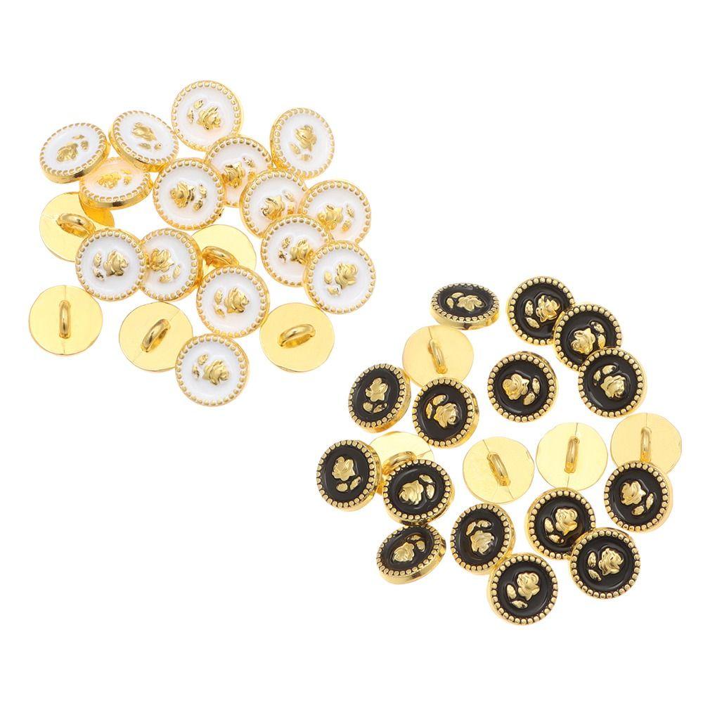 Set 1 / 20 Nút Hoa Hồng 8mm Trang Trí Thắt Lưng Cho Búp Bê