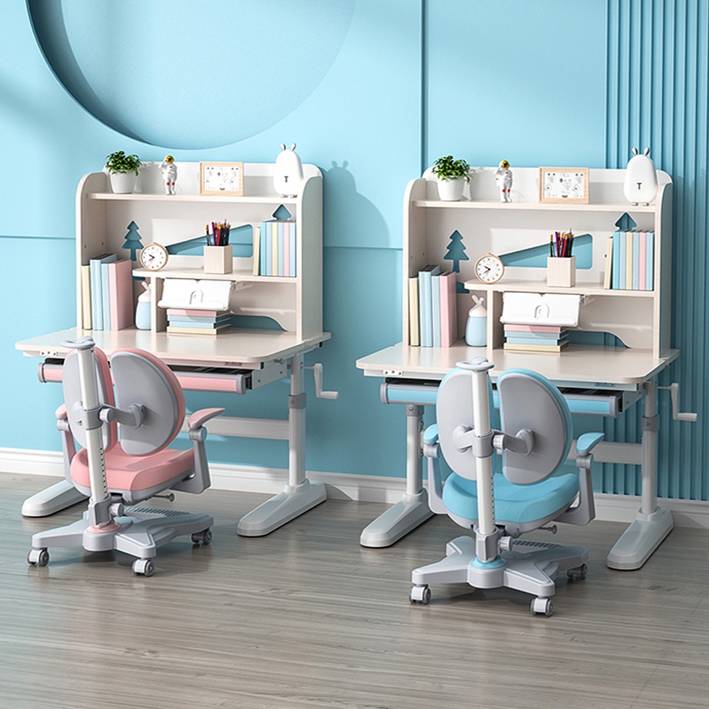 Bộ Bàn Học Thông Minh Chống Gù Chống Cận BAK 90 - Bàn Điều Chỉnh Độ Cao Theo Lứa Tuổi Cho Bé Kích Thước 90x65Cm