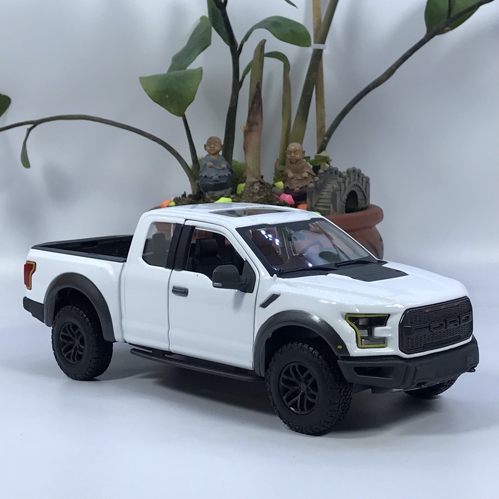 Mô hình xe bán tải Ford F150 Raptor tỷ lệ 1:24 bằng kim loại siêu bán tải cơ bắp Mỹ cho dân chơi thích sang xịn