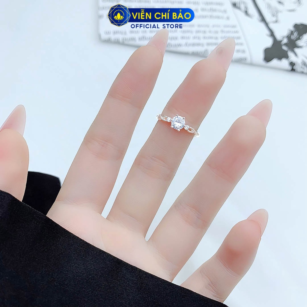 Nhẫn bạc nữ Clara new chất liệu bạc 925 thời trang phụ kiện trang sức nữ Viễn Chí Bảo N400408