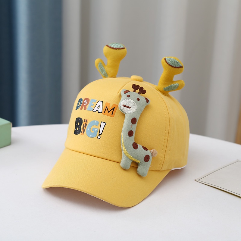 Mũ Lưỡi Trai Hình Hươu Cao Cổ Dễ Thương Cho Bé