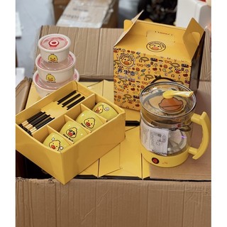 bộ chén sứ con vịt vàng 8 món