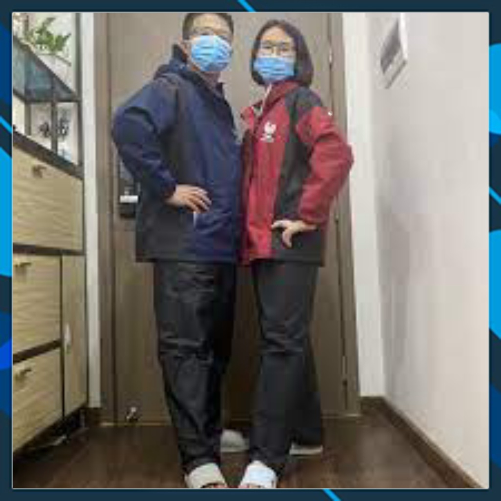 Áo mưa bộ cao cấp hiệu con gà trống_cherry