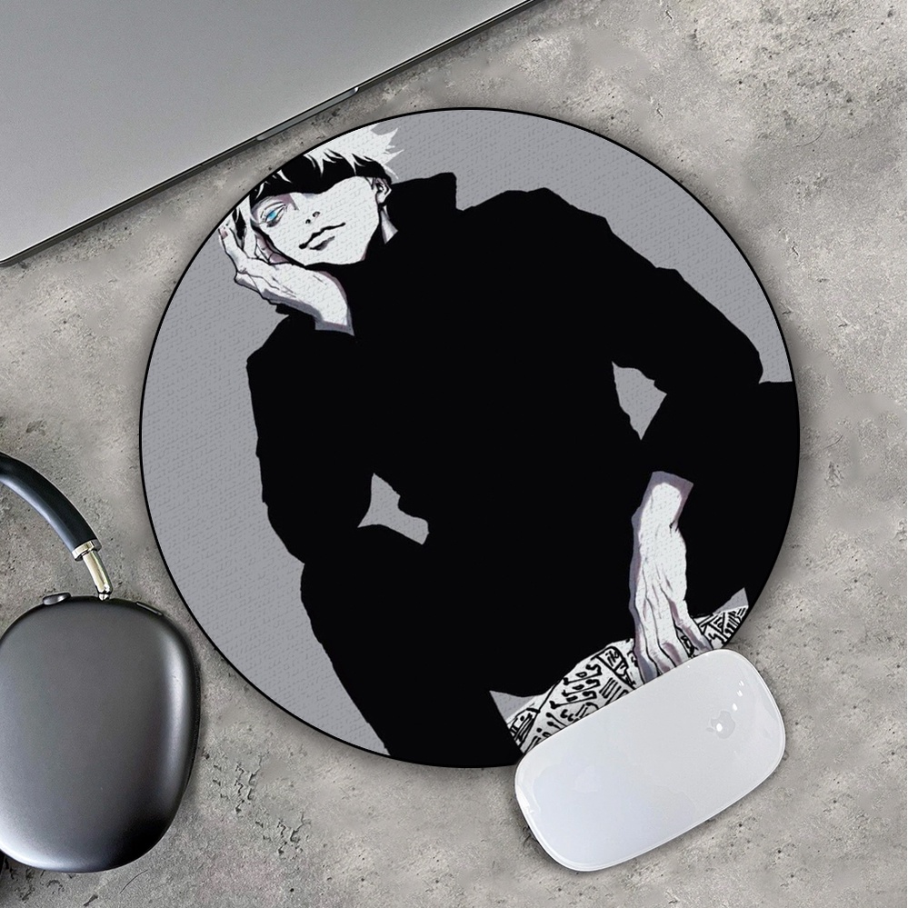 Lót Chuột Gaming in hình Naruto Mặc Đồ Đen Pad decor bàn làm việc chơi game size 35cm