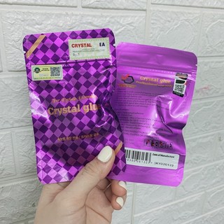 Keo nối mi Crystal Glue, keo mi chính hãng, keo nối mi tím crystal