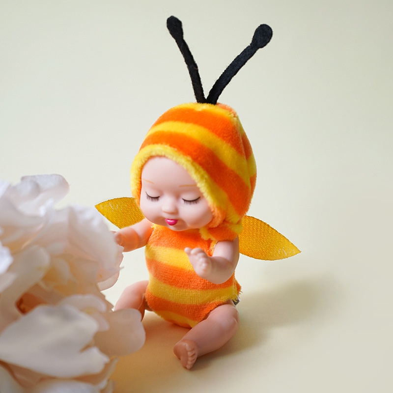 Búp Bê Em Bé Đang Ngủ Bằng Nhựa Kích Thước 11 * 5CM