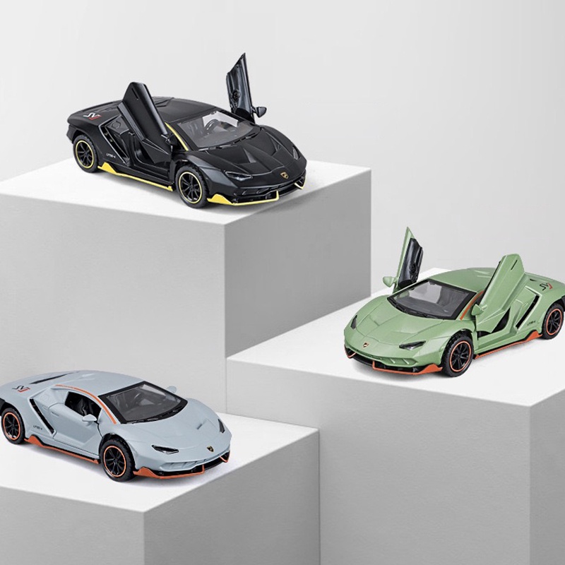 Mô Hình Xe Hơi Lamborghini LP780-4 Tỉ Lệ 1: 36 Bằng Hợp Kim Có Đèn Và Nhạc Dễ Thương Cho Bé Trai