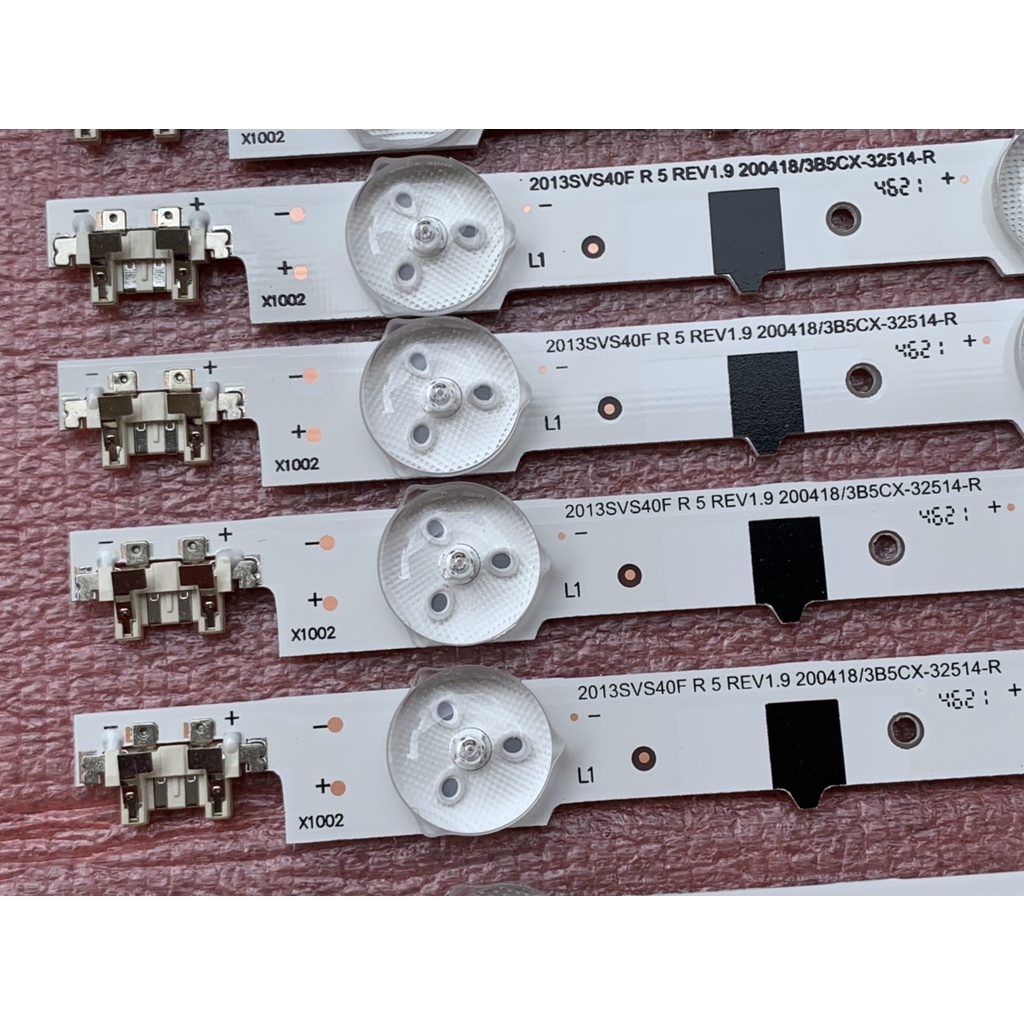 LED TIVI SAMSUNG 40F5000 40F5501 40F5500 40F6400, 2013SVS40F R5 L8 REV1.9 200418. HÀNG MỚI 100%, BỘ 7 THANH 13 BÓNG