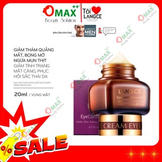KEM DƯỠNG DA VÙNG MẮT NGĂN NGỪA MỤN THỊT - CHỐNG THÂM - NHĂN - BỌNG MẮT 20ML LANGCE dành cho NAM