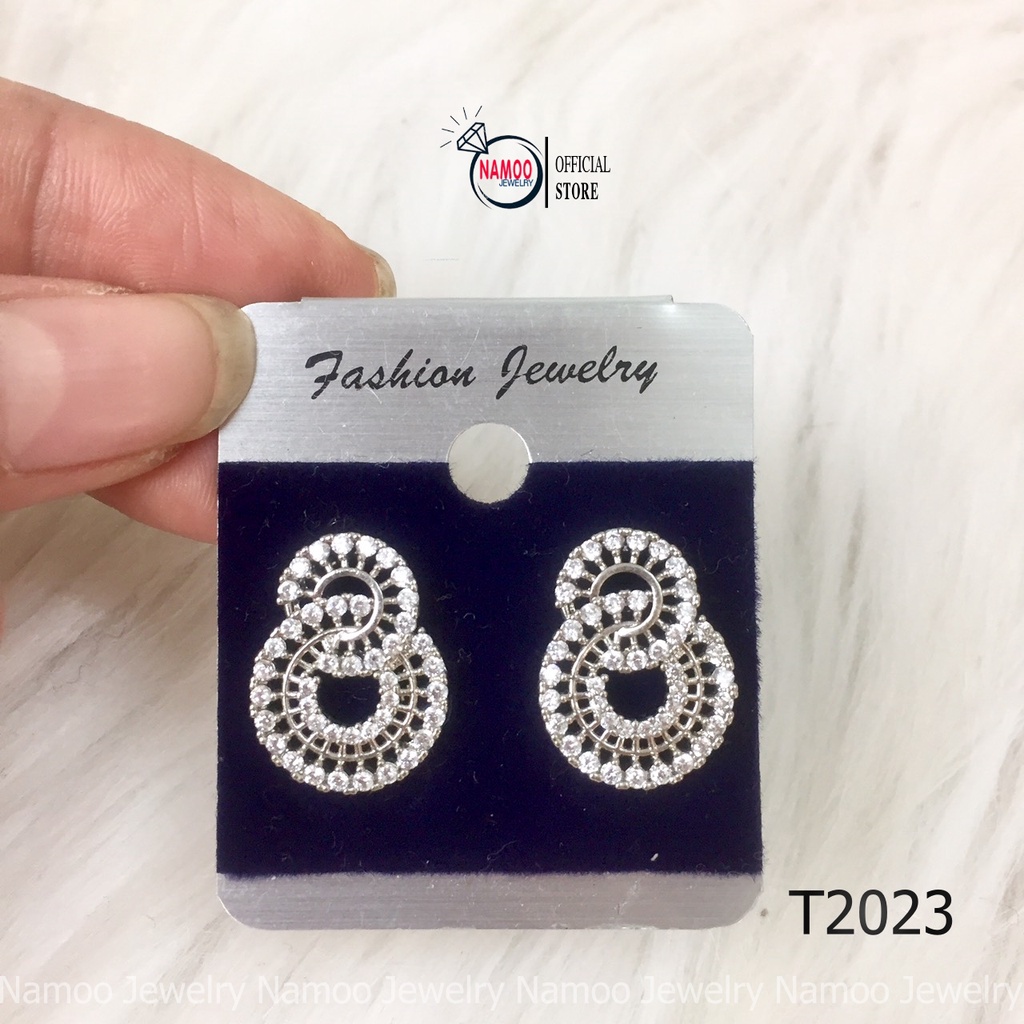 Bông Tai Đính Đá Cực Xinh Cực Chất Và Cá Tính Cho Nữ T2023 Namoo Jewelry