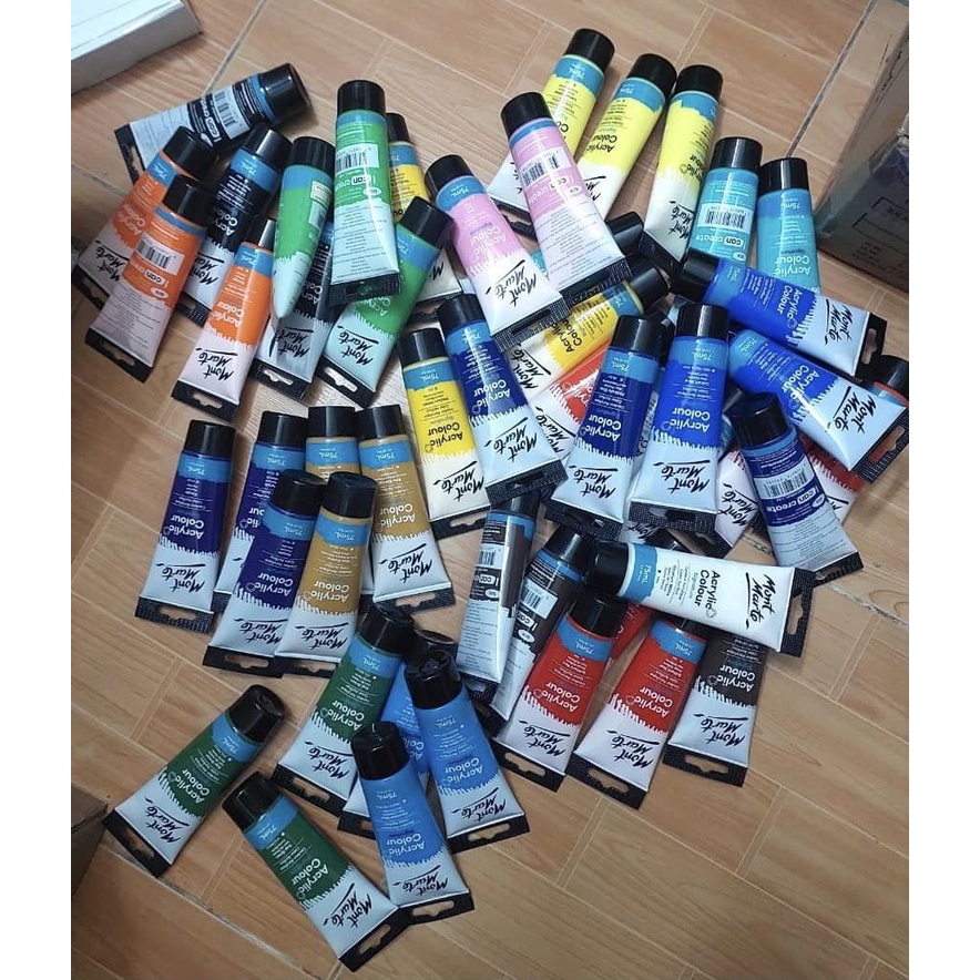 Màu Acrylic Mont Marte - Tuýp lẻ Màu Tùy Chọn- 75ml