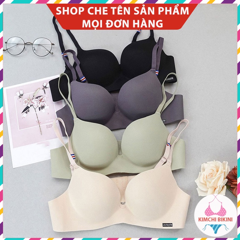 Siêu phẩm áo lót đúc không gọng đẩy ngực xuất Nhật KIMCHIBIKINI Áo Nót Xuất Hàn Không Dây tôn vòng 1 quyến rũ AL024