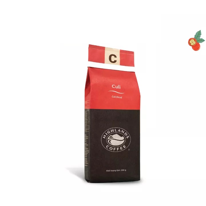 Cà phê Rang xay Highlands Coffee 200g - Moka/Culi/Sành Điệu/TruyềnThống/Di Sản