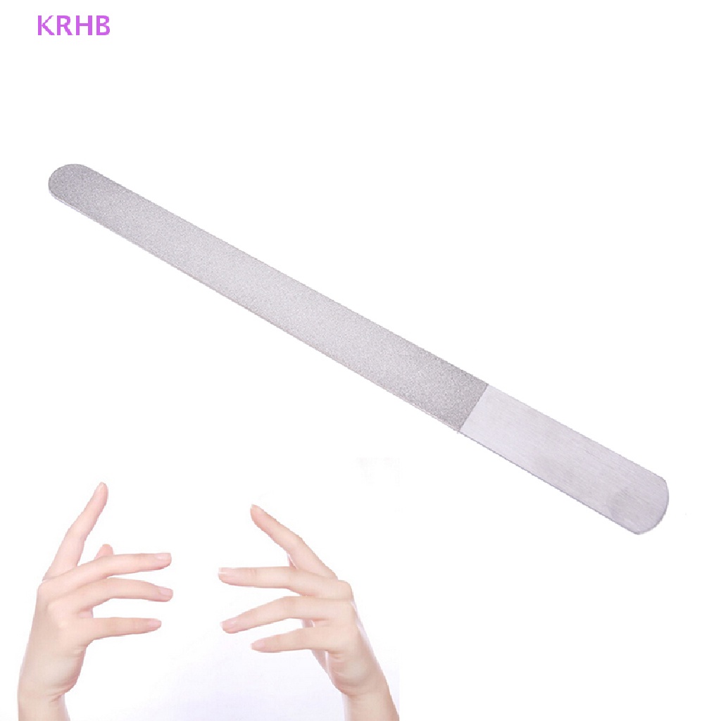 Dũa Móng Hai Mặt Bằng Thép Không Gỉ KRHB Lớn Mới