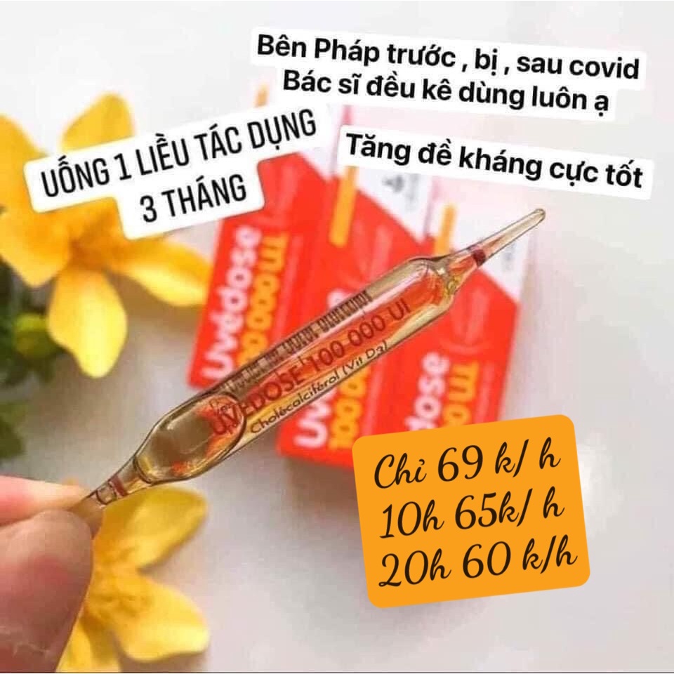 Vitamin D3 Uvedose Liều Cao 100000 UI Của Pháp Cho Bé Từ 18 Tháng