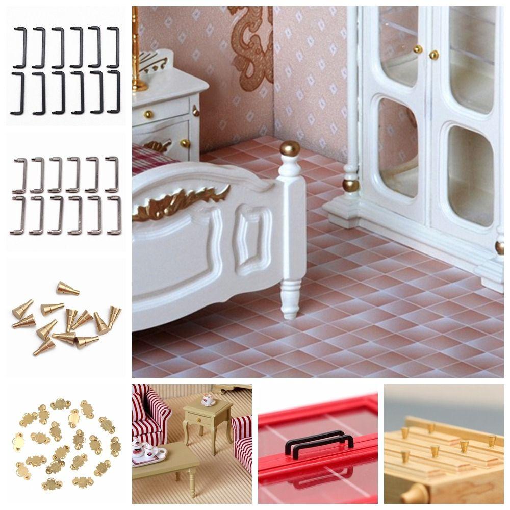 CHOOKEY Set 12 / 20 Tay Nắm Cửa Mini Xinh Xắn Cho Nhà Búp Bê