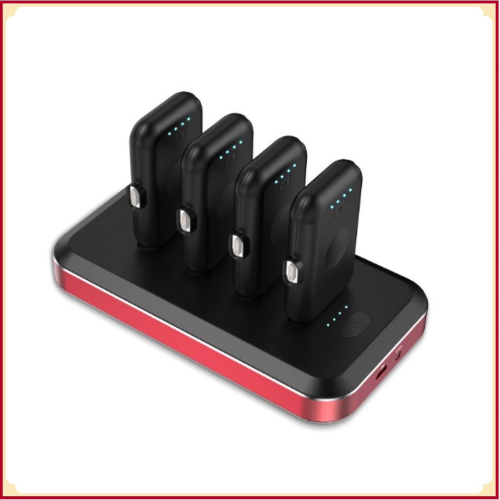 Bộ Sạc Dự Phòng Gồm 4 sạc không dây từ tính Powerbank Di Động 12000mAh 🔋🔋