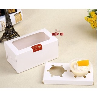 Hộp đựng cupcake 2 bánh/ 4 bánh/ 6 bánh/ 12 bánh
