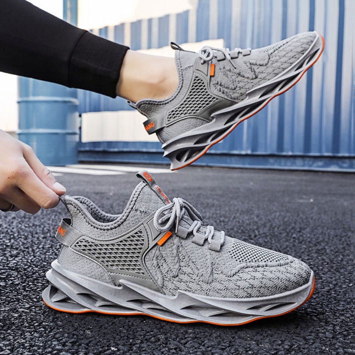 Giày Thể Thao Nam MENDO - Giày Sneaker Màu Đen - Xám, Phù Hợp Đi Chơi, Thể Dục Thể Thao - G5025