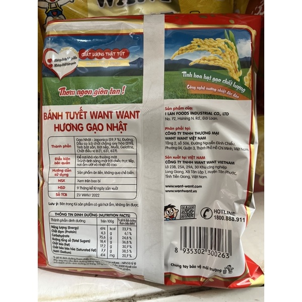 Bánh Gạo Rong Biển Want Want 118g