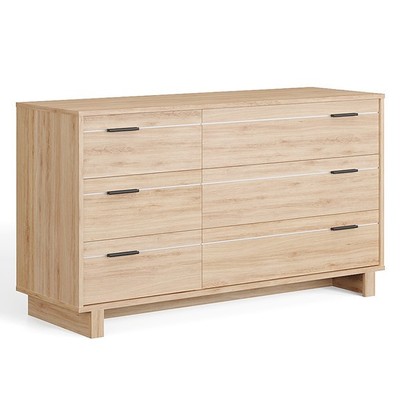 FYNN, Tủ lưu trữ 3 tầng 6 ngăn hiện đại DRA_157, 138x46x79cm, tủ gỗ Scandi Home