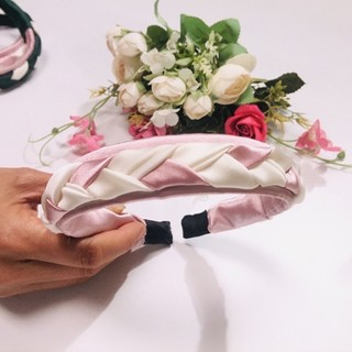 bờm lụa tết nhiều màu