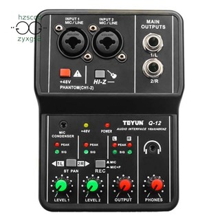 Bảng Mạch Âm Thanh TEYUN Q-12 Giao Diện 4 Kênh 48V Chuyên Dụng Cho Máy Tính Thẻ