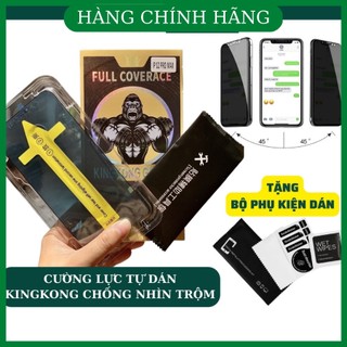 Kính cường lực kingkong tự dán CHỐNG NHÌN TRỘM, Full màn hình X/ XS/ XR/ XS MAX/ 11/ 12/ 13/ 14 promax ZINKA SHOP