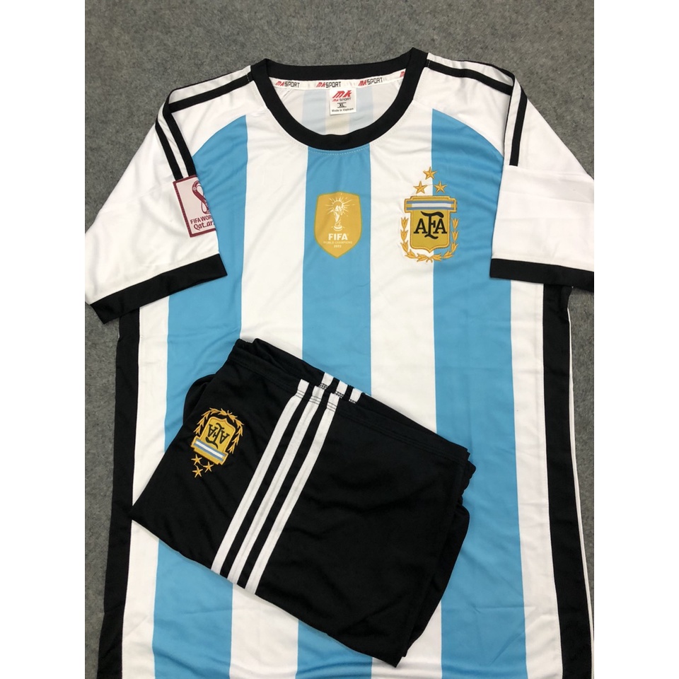Bộ Quần Áo Đá Banh Argentina Mới Nhất