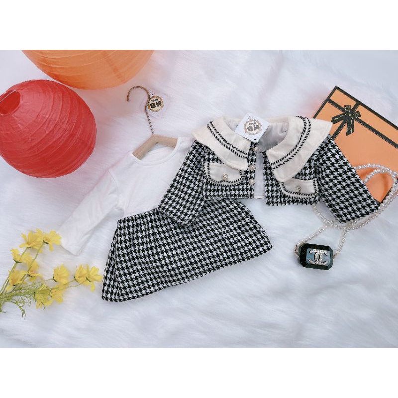 Sét váy dạ cho bé gái