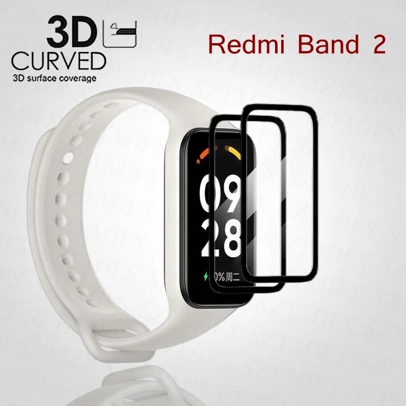 Kính Cường Lực 3d Bảo Vệ Màn Hình Đồng Hồ Thông Minh redmi band 2 / xiaomi band 8 pro
