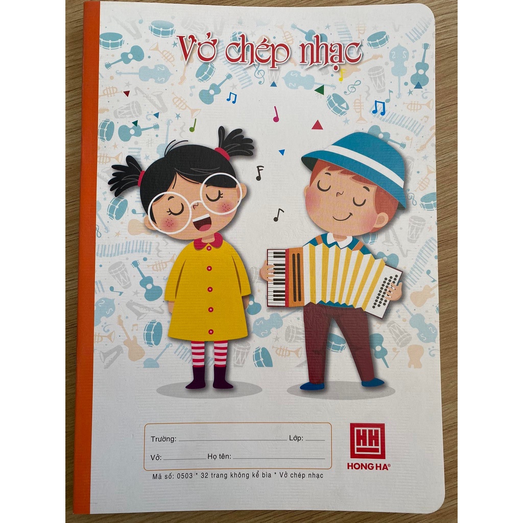Vở chép nhạc School Hồng Hà 0503 Siêu dễ thương
