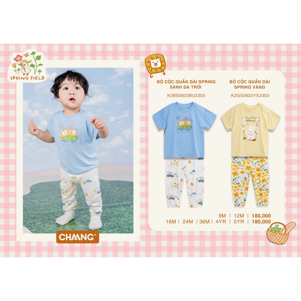 Bộ áo cộc quần dài cho bé [ CHAANG - SPRING ]