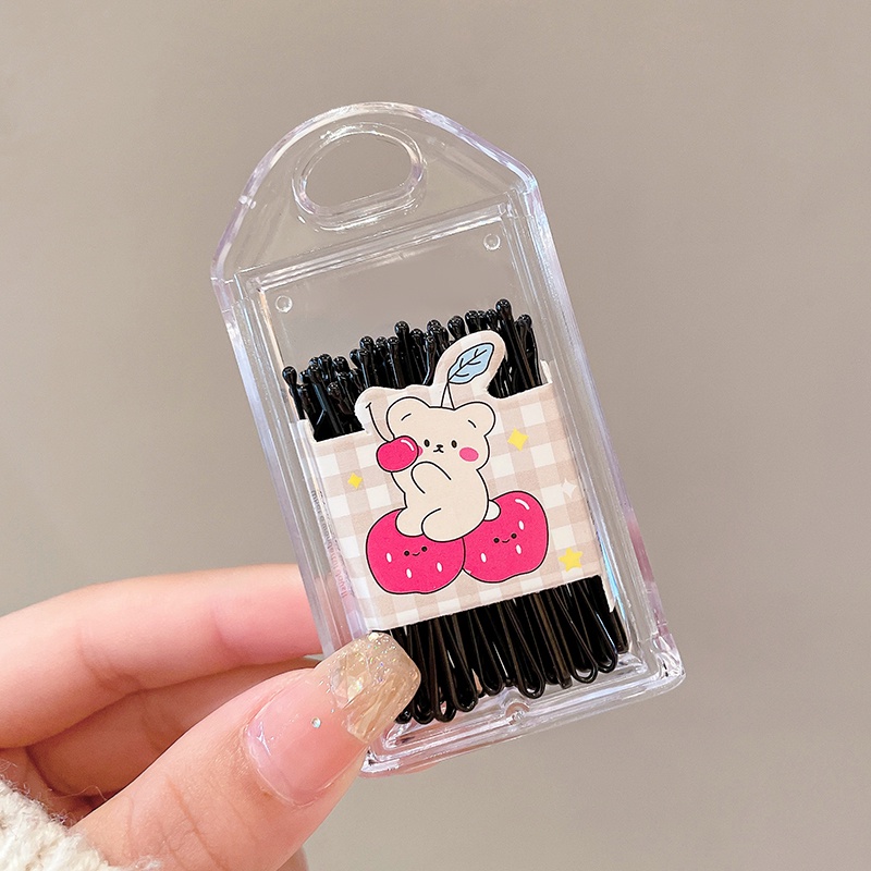 Set 30 Kẹp Tóc Màu Đen Đơn Giản Phong Cách Cổ Điển Cho Nữ