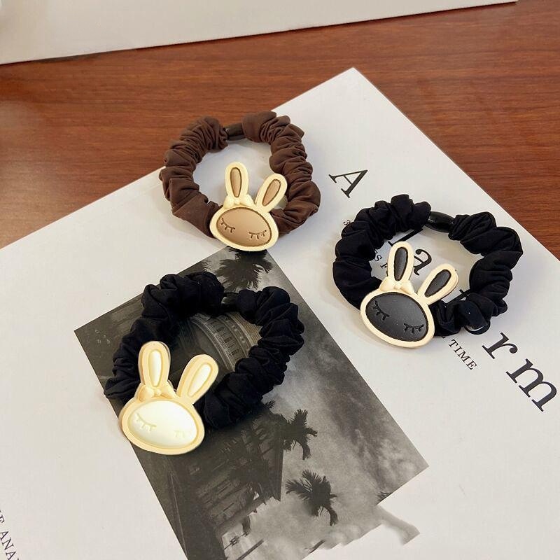Dây Cột Tóc Cao Su Co Giãn Hình Thỏ Linh Vật Nhỏ Xinh Thời Trang Ngọt Ngào Cho Nữ