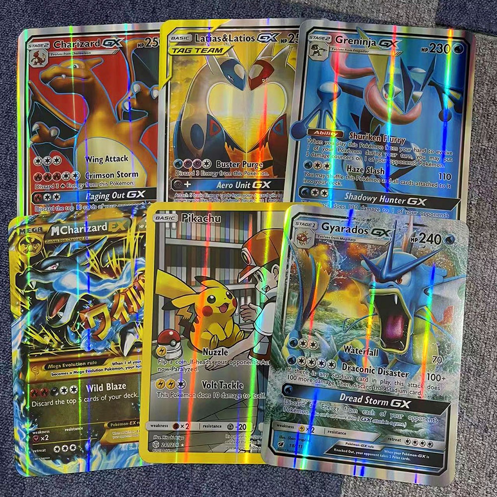 Bộ 30 Thẻ Bài Pokemon Kích Thước 15 * 21cm