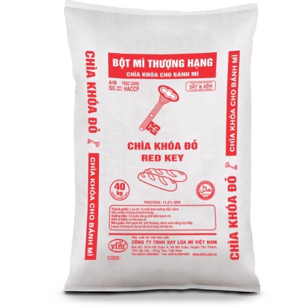 500g bột mì chìa khoá đỏ làm bánh mì, bánh ngọt, bánh bao, bánh gato (giảm ship 25k khi mua từ 25k)
