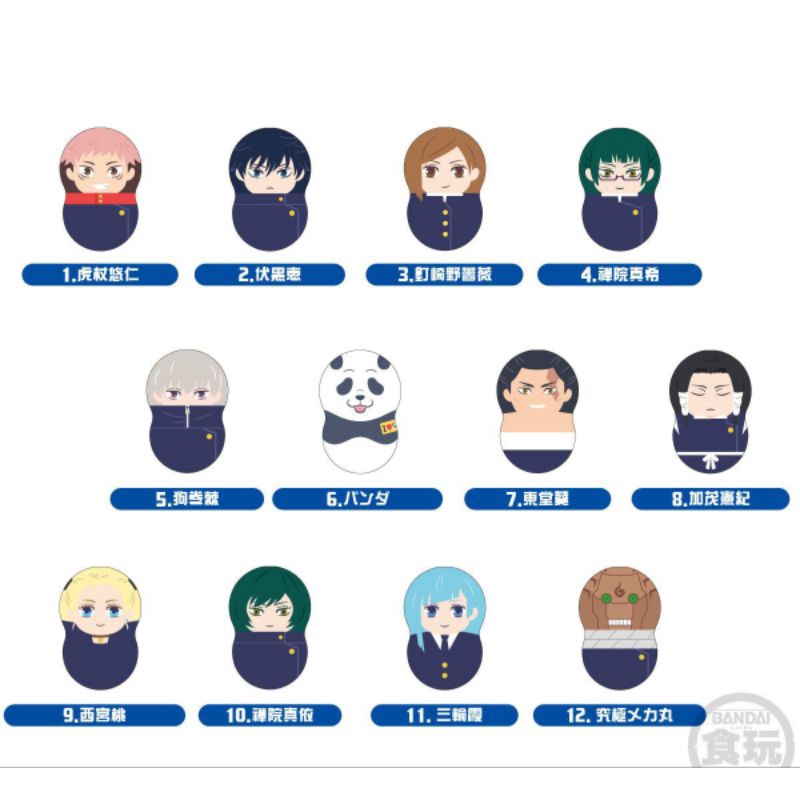 Túi Bóc Ngẫu Nhiên Lật Đật Jujutsu Kaisen Coonuts