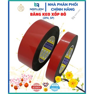 Băng keo xốp đỏ 2p4 , 5p