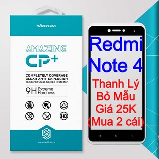 Kính cường lực Xiaomi Redmi Note 4 hiệu Nillkin.tw và Hoco.tw Full màn hình Full keo (Mẫu giao ngẫu nhiên)