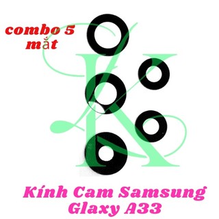 Mặt kính camera SM A33 sẵn keo dán