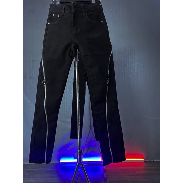 QUẦN JEANS 4ZIP CHÉO DÀI