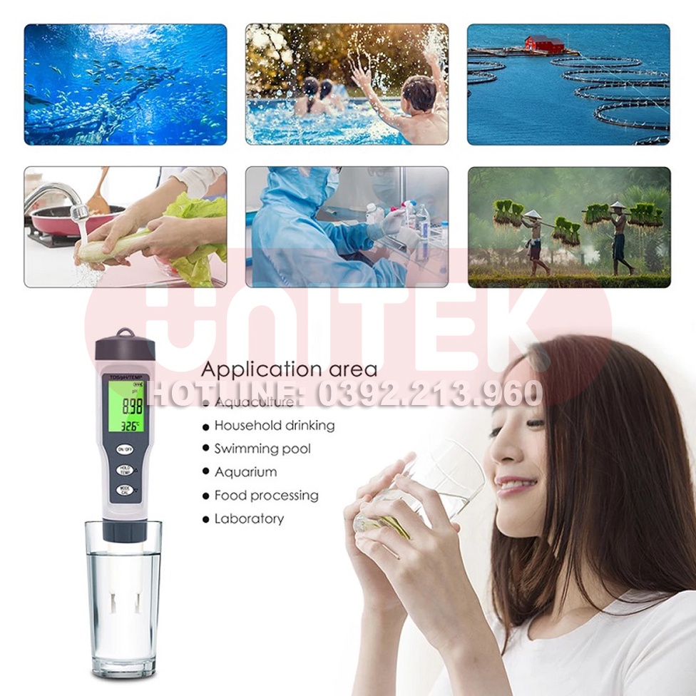Bút Kiểm Tra Chất Lượng Nước Cầm Tay Kỹ Thuật Số 3 Trong 1 TDS/ Độ PH Và Nhiệt Độ Noyafa EZ9901
