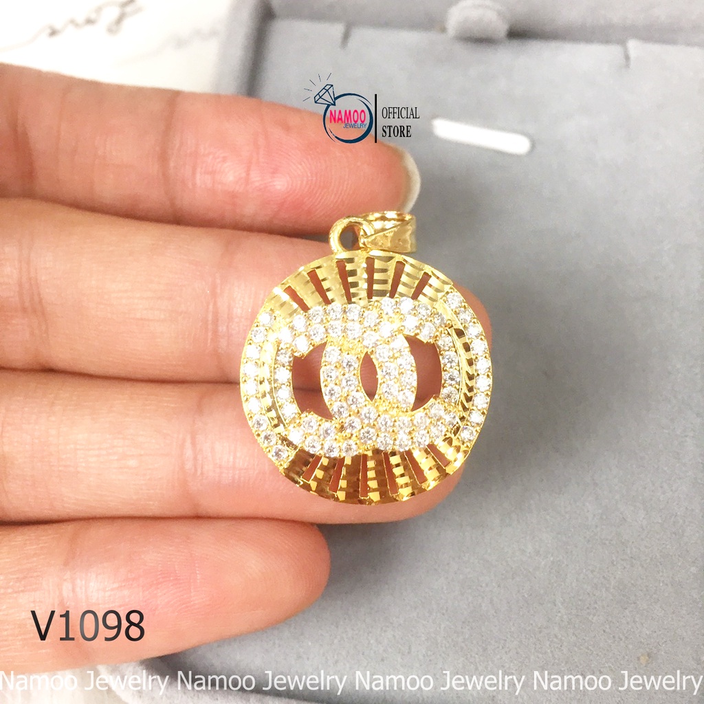 Mặt Dây Chuyền Khảm Đá Thương Hiệu Thời Trang Cực Đẹp V1098 Namoo Jewelry