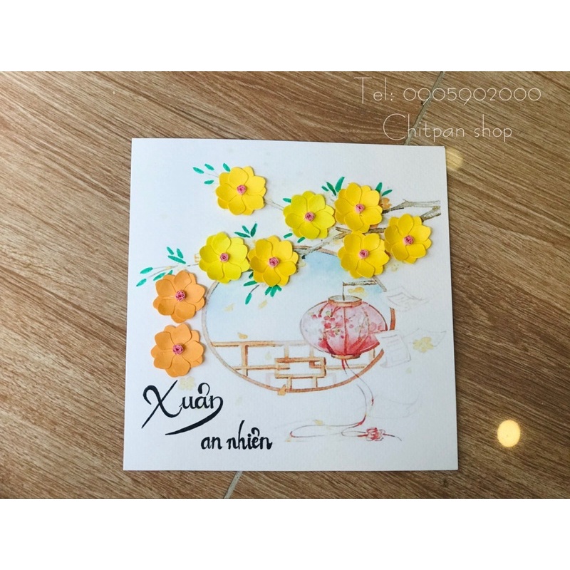 Thiệp Tết handmade