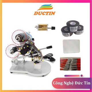 Phụ kiện máy in date DY8 khay cài số, đệm cao su, thanh trở nhiệt, dây cuaroa, cuộn mực ruy băng