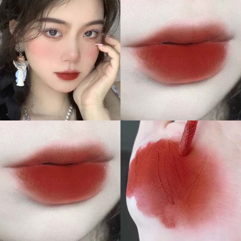 Thỏi Son Lì Nhung Mịn Chống Thấm Nước Lâu Trôi Không Phai Màu Cace Red Brown