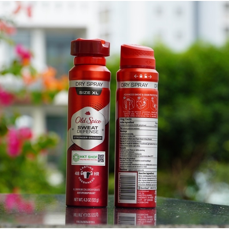 Xịt Khử mùi và ngăn mồ hôi Old Spice Sweat Defense Stronger Swagger 122G - HKT Shop