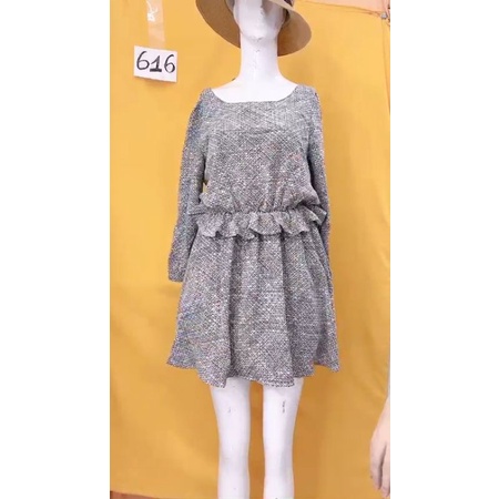 đầm voan họa tiết. S616