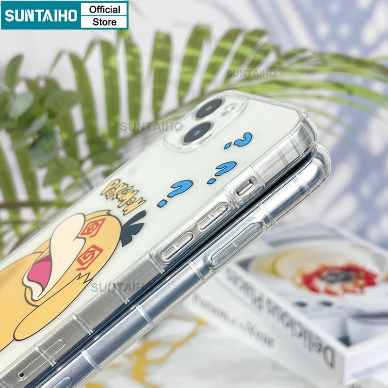 Suntaiho Ốp lưng iphone in hình vịt dễ thương thích hợp cho iPhone 11 Pro Max 12 13 14 Pro XR XS Max 7 Plus 8 Plus